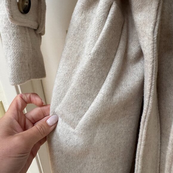 Crescent Belted Wool Coat - M - Picture 4 of 5